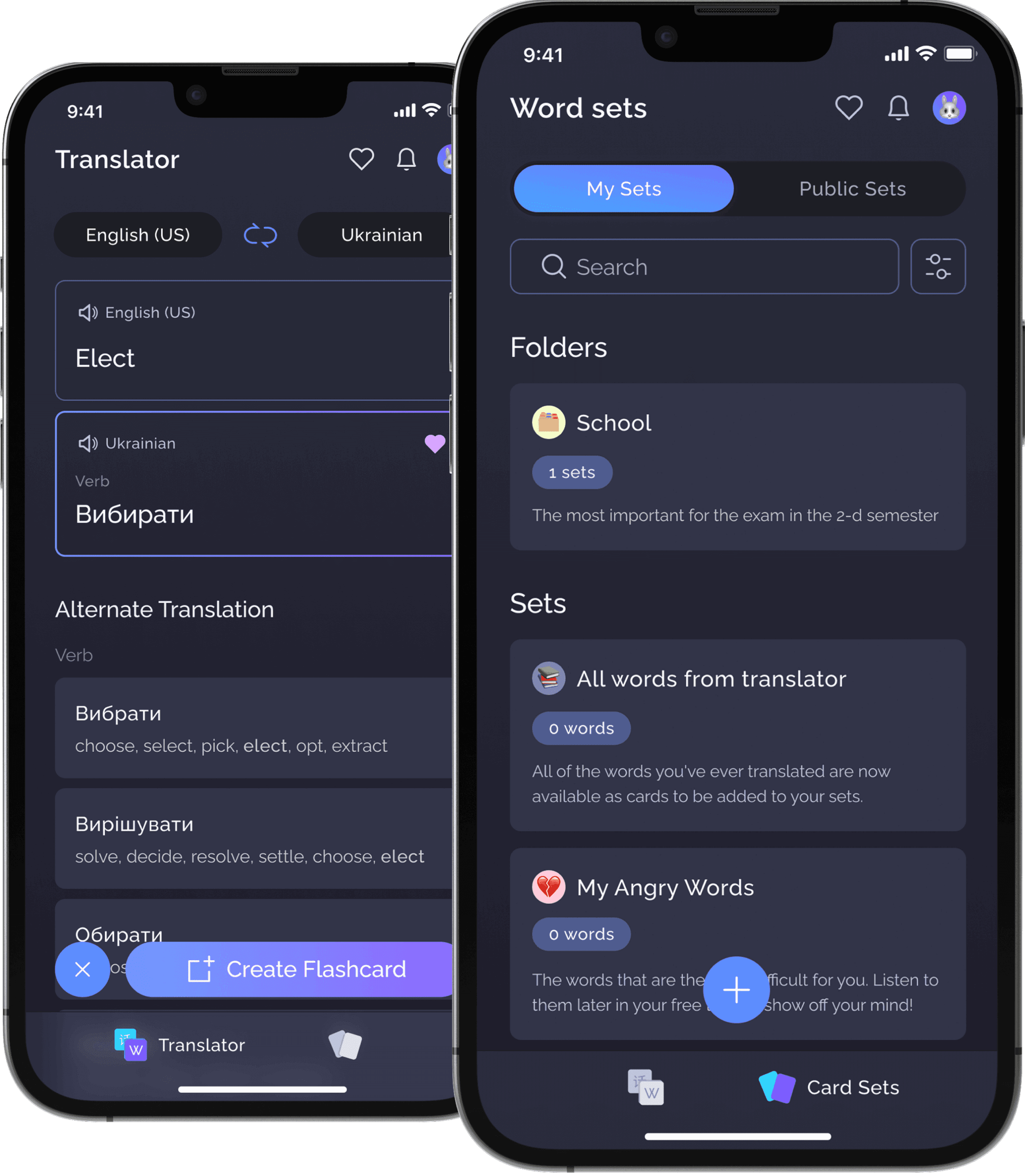 Word+ is a Mobile App for learning new languages